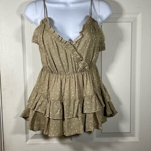 Sugarfox‎ Tan Textured Fabric